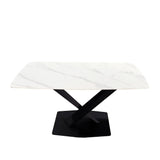 Carrera- Glossy White Dining Table 1.4m