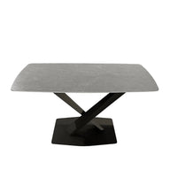 Carrera- Matt Grey Dining Table 1.4m