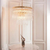 Celia - XL Chandelier with Glass Rods