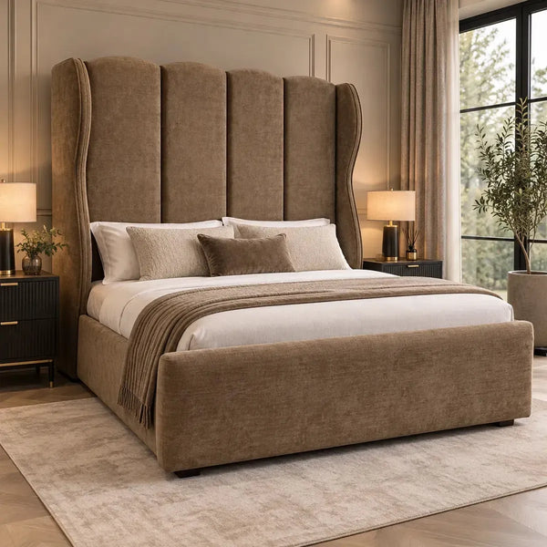 Clover King Size Bed in Zara Coco