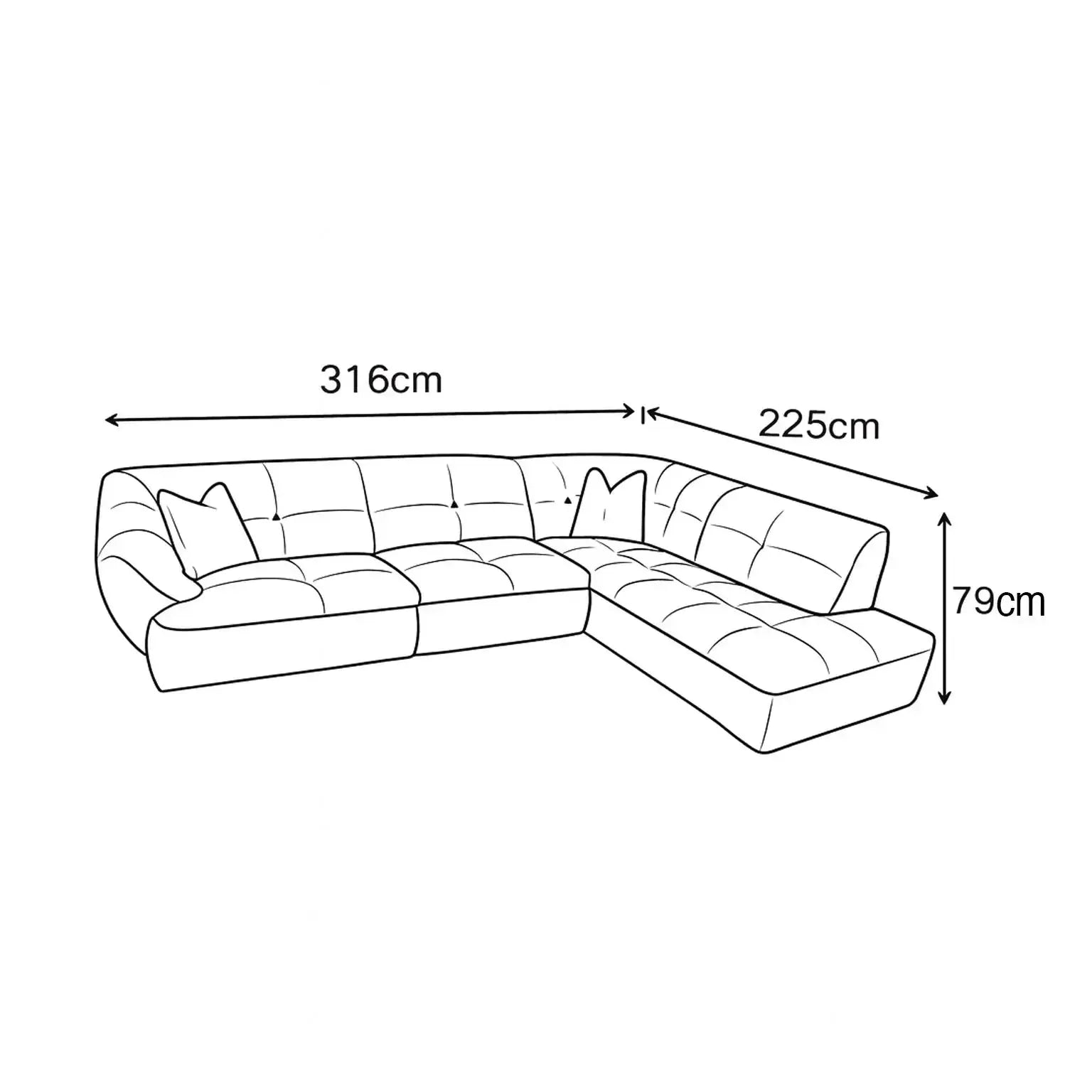 Corban Corner Chaise Right - Static