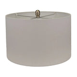 Cream Lamp with White Shade