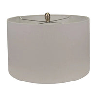 Cream Lamp with White Shade