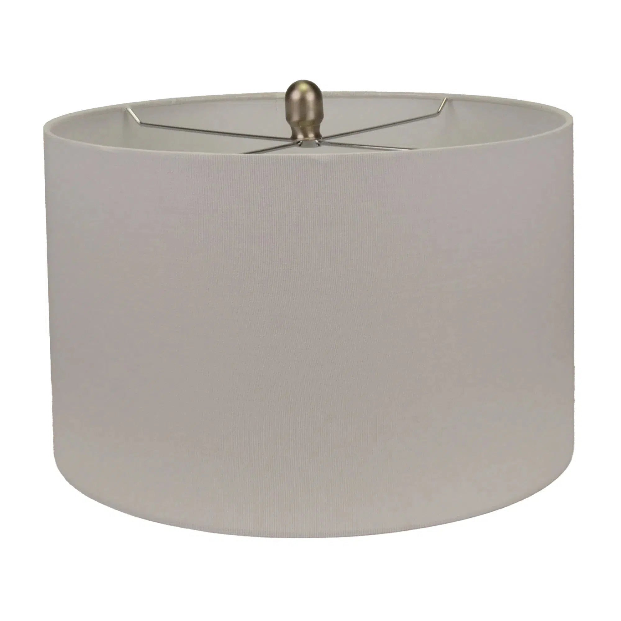 Cream Lamp with White Shade