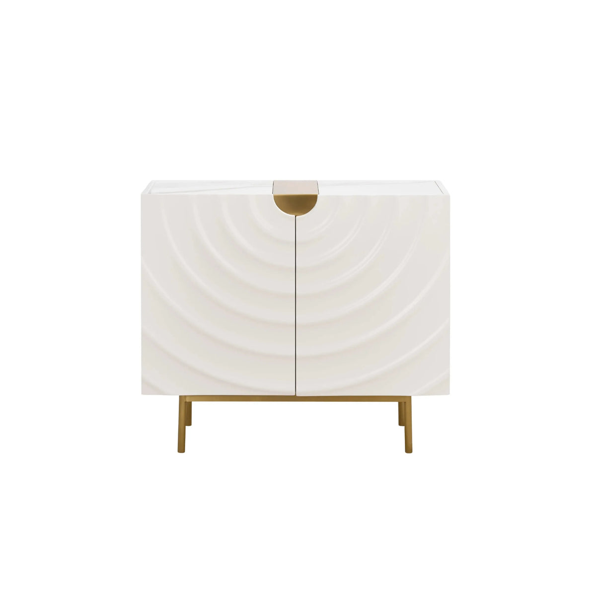 Cream Swirl 2 Door Sideboard