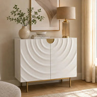 Cream Swirl 2 Door Sideboard