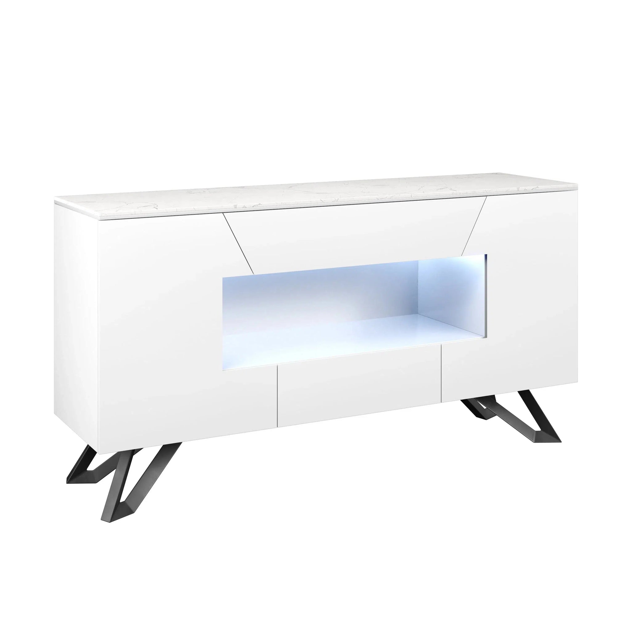 Cruz - LED Sideboard (White)