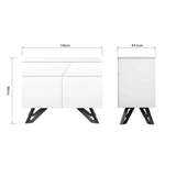 Cruz White - Small Sideboard