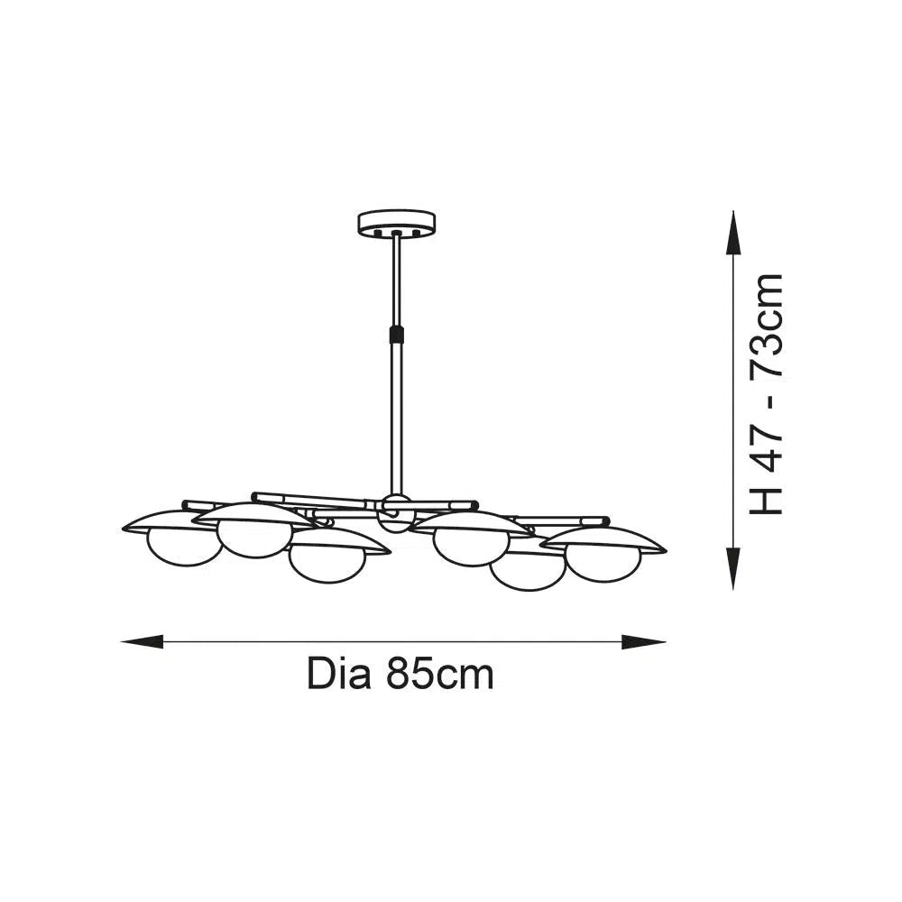 Darcie - Xl Dish Pendant