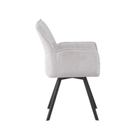 Daria Dining Chair - Weave Light Grey