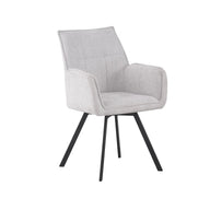 Daria Dining Chair - Weave Light Grey