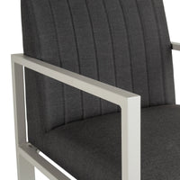 Dark Grey Capri Bar Stool (Straight Back)