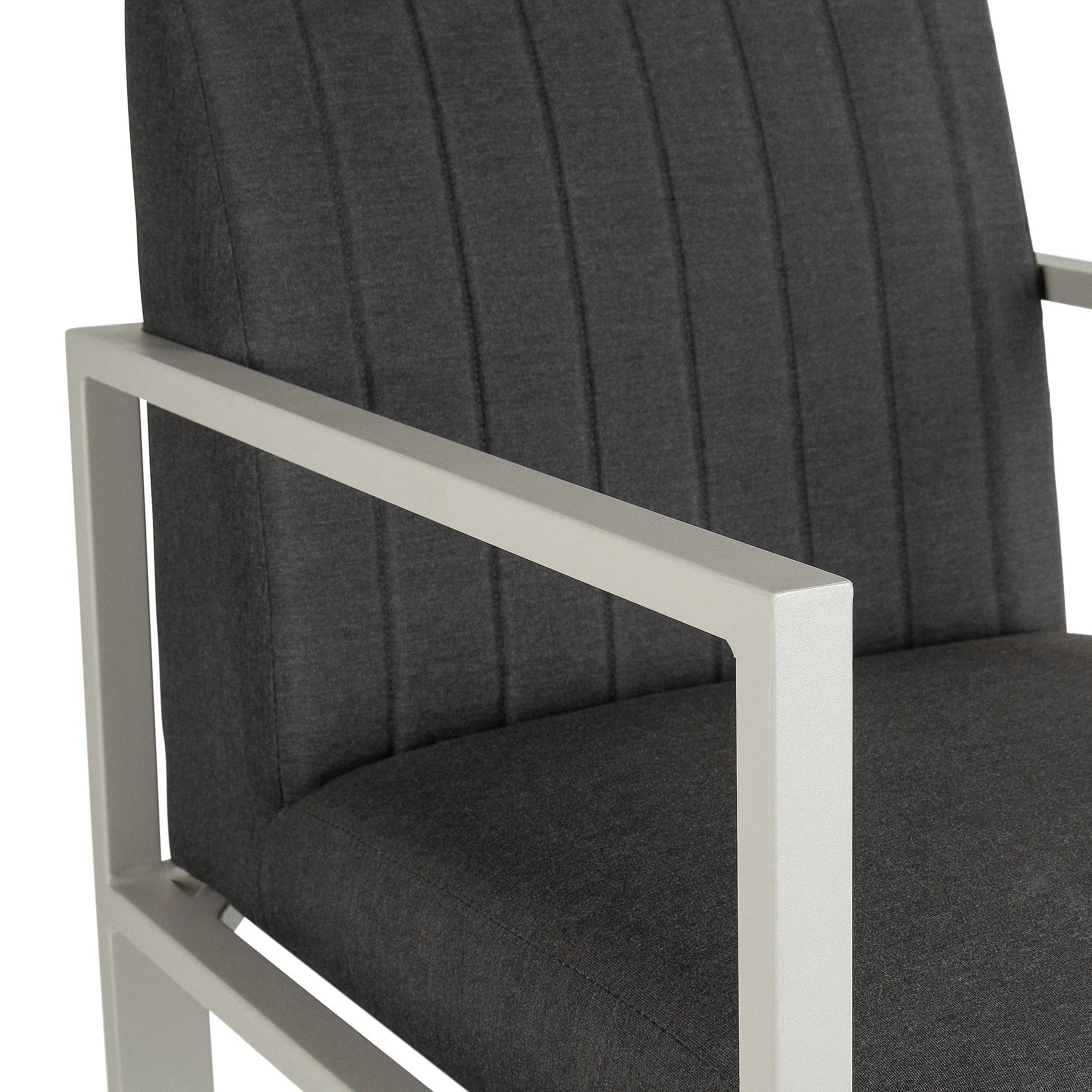 Dark Grey Capri Bar Stool (Straight Back)