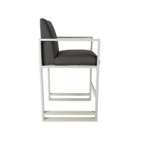 Dark Grey Capri Bar Stool (Straight Back)