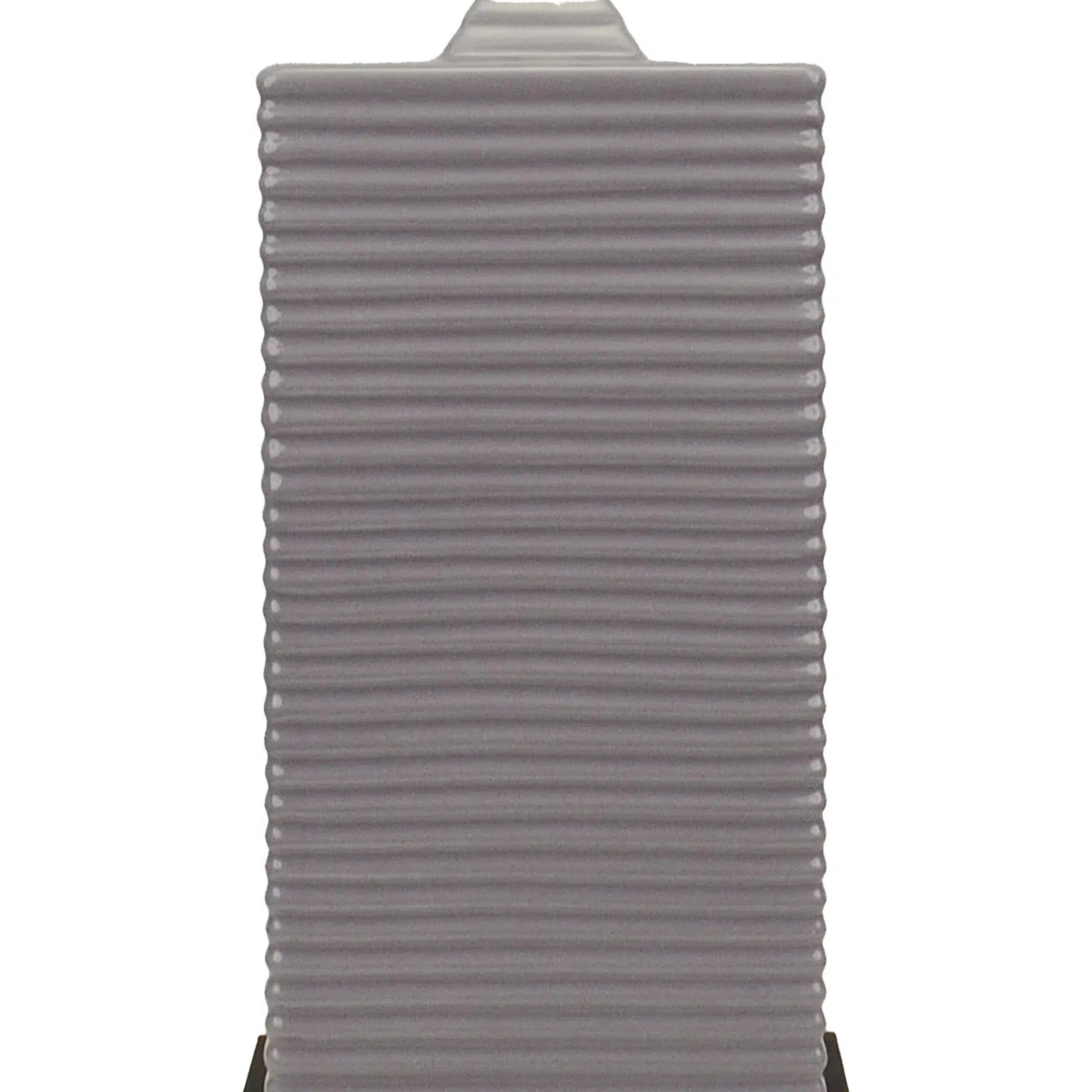 Dark Grey Ceramic Lamp with Black Linen Shade 1