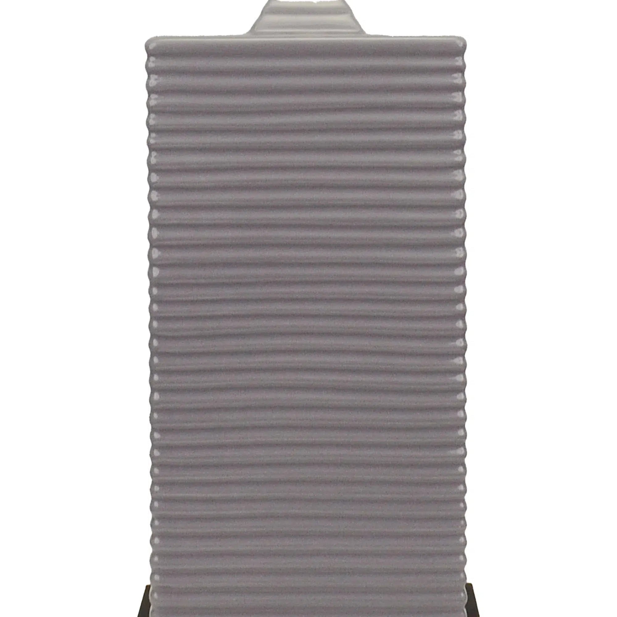 Dark Grey Ceramic Lamp with Black Linen Shade 1