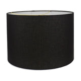 Dark Grey Ceramic Lamp with Black Linen Shade