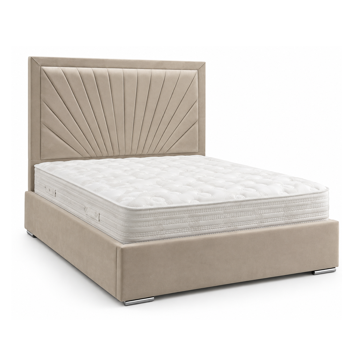 Dawson King Size Bed in Pony Stone
