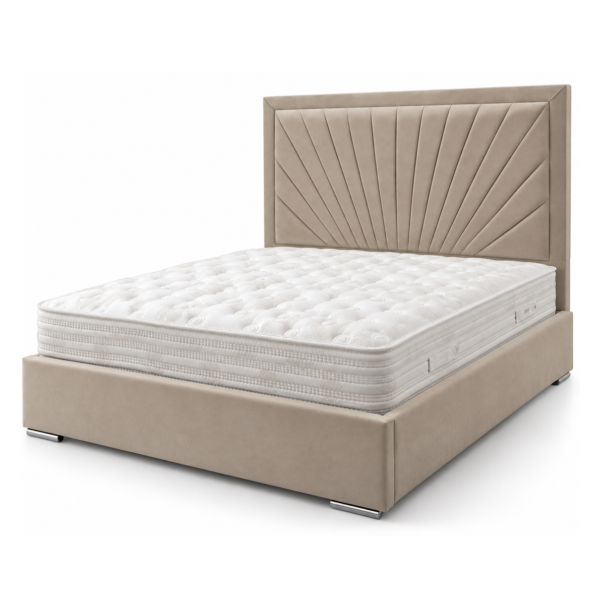 Dawson King Size Bed in Pony Stone