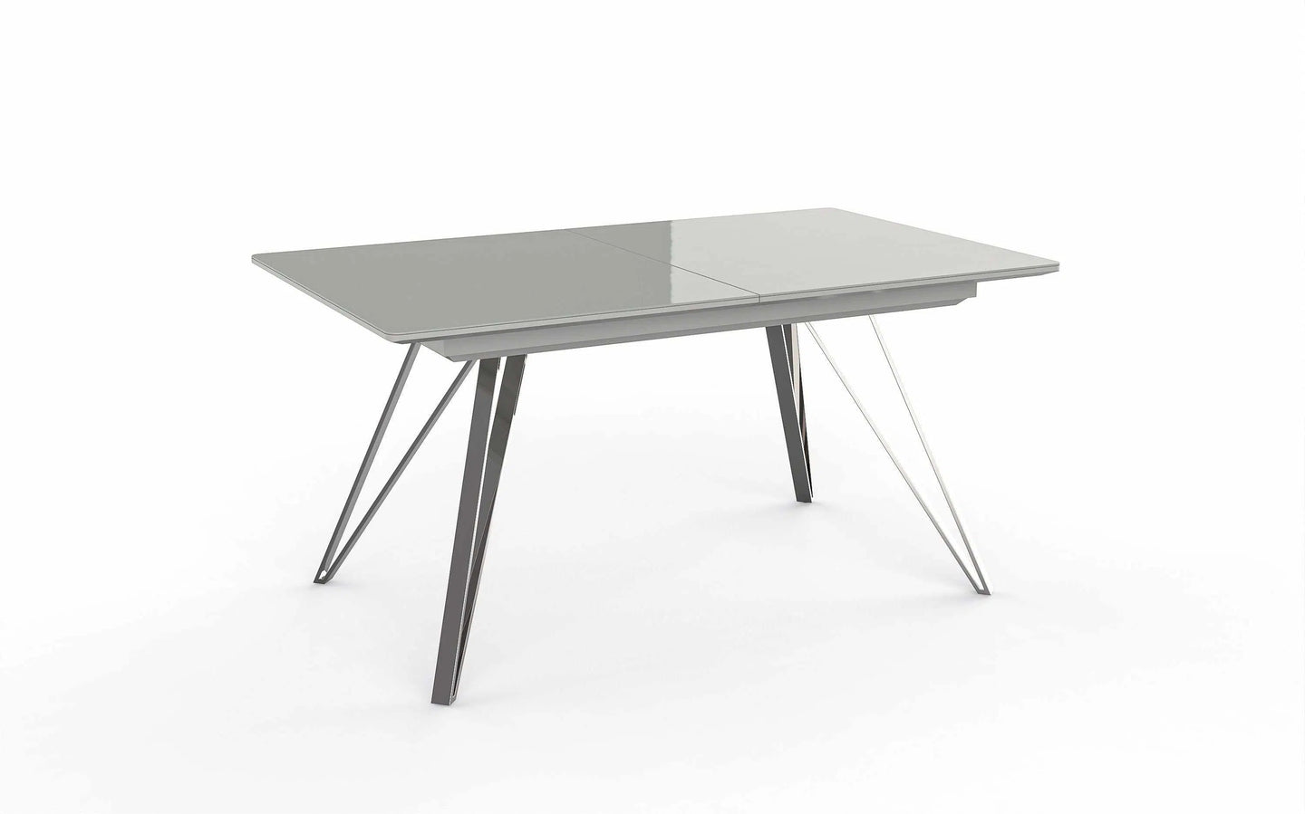 Detroit Extending Dining Table - Grey. 1.5