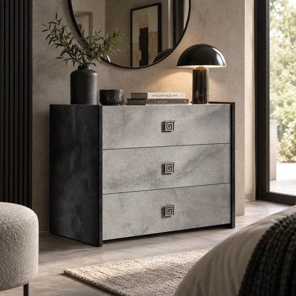 Dulcie - 3 Drawer Wide Chest 120cm