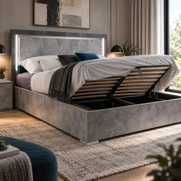 Dulcie - Double Bed Storage (Folding Slats)