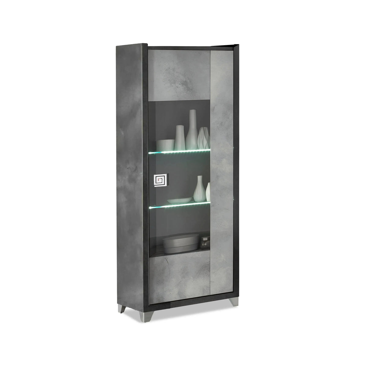 Elegante - LED Glass Cabinet with 1 Right Door