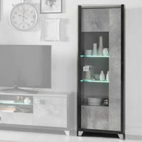 Elegante - LED Glass Cabinet with 1 Right Door