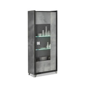 Elegante - LED Glass Cabinet with 1 Right Door