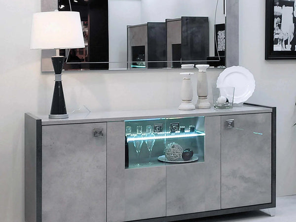 Elegante - LED Sideboard with 4 Doors