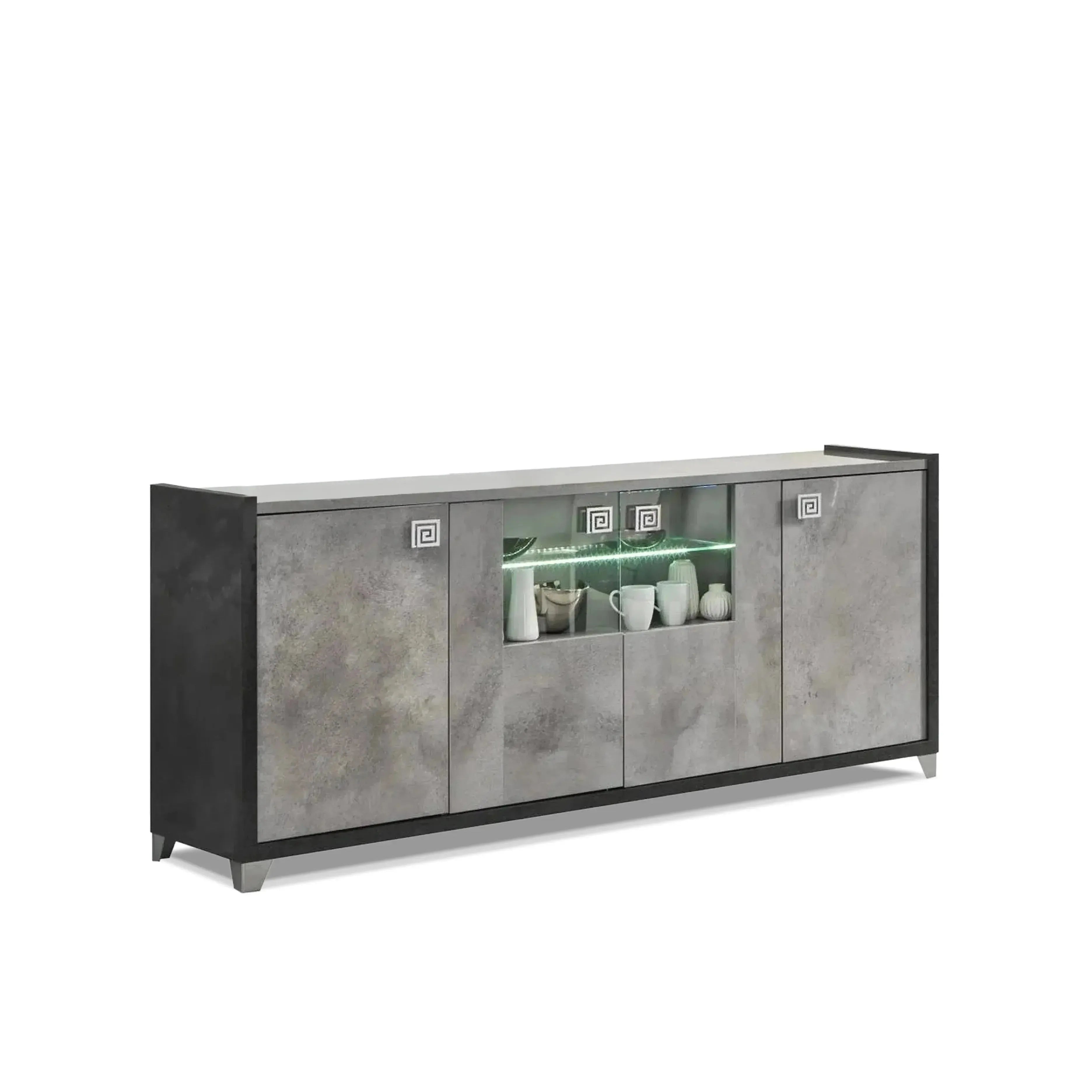 Elegante - LED Sideboard with 4 Doors