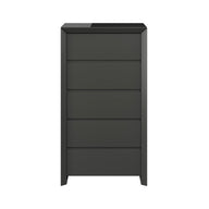 Elite - 5 Drawer Tall Chest (Matt Dark Grey)