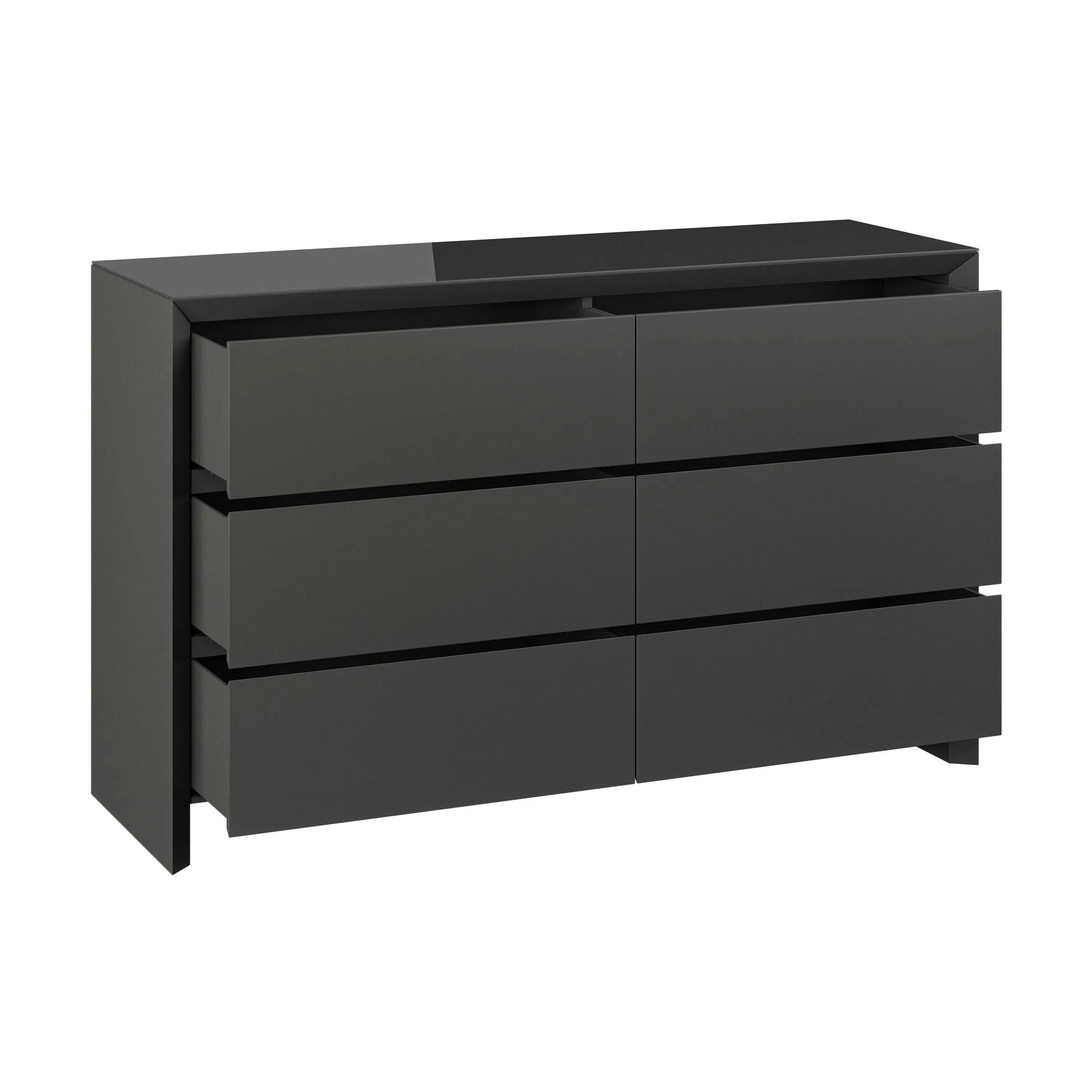 Elite - 6 Drawer Chest (Matt Dark Grey)