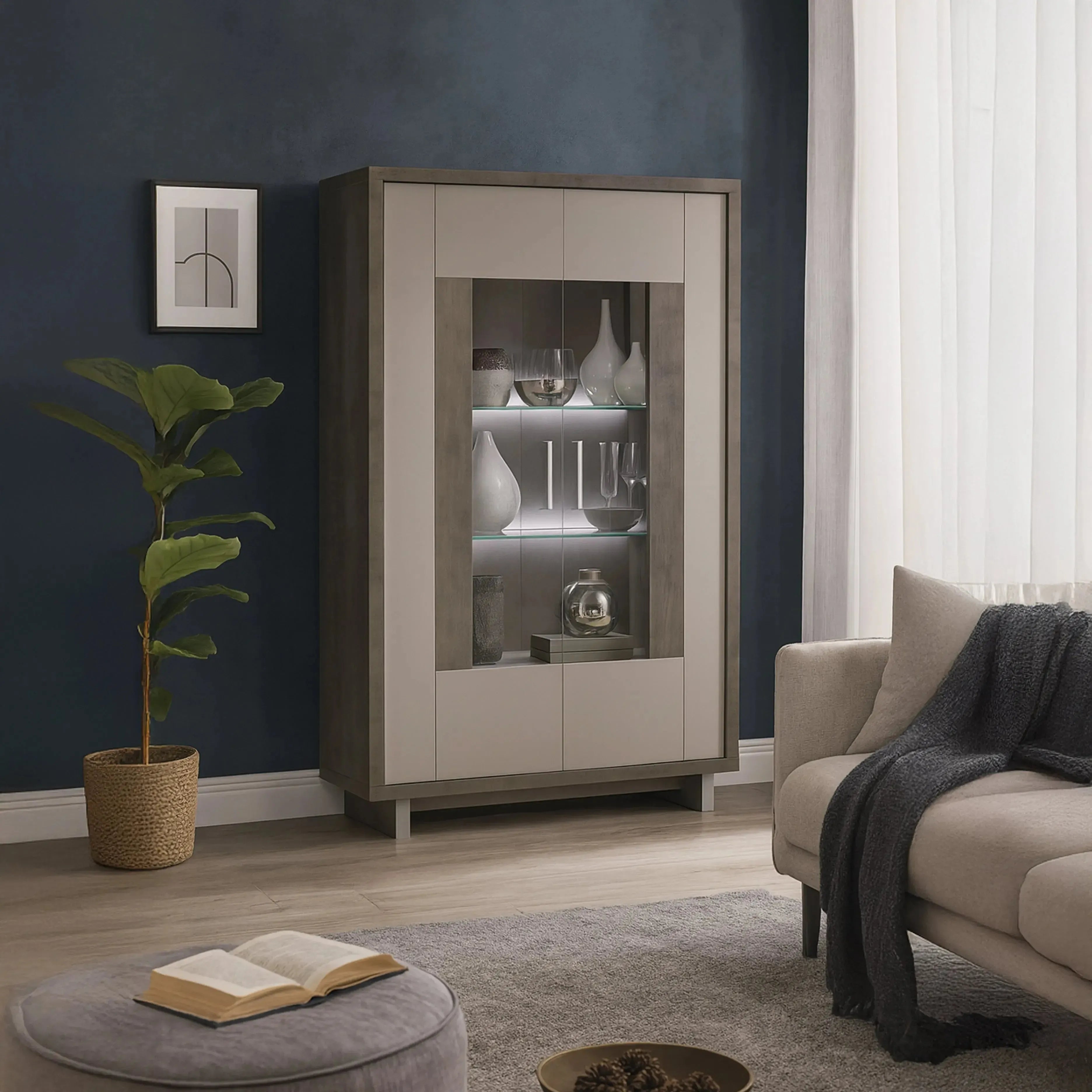 Empress - Glass Cabinet 2 Door