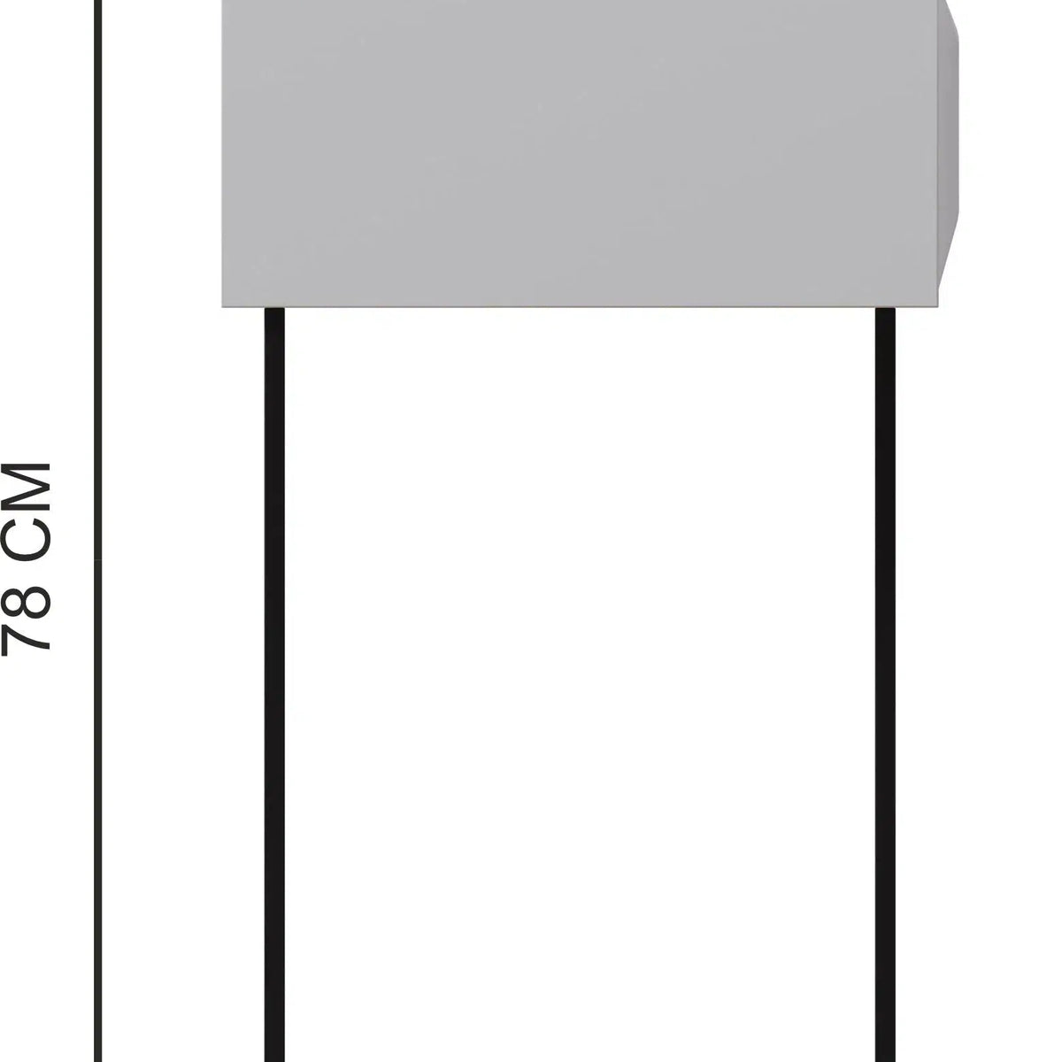 Esme Console Table - Grey