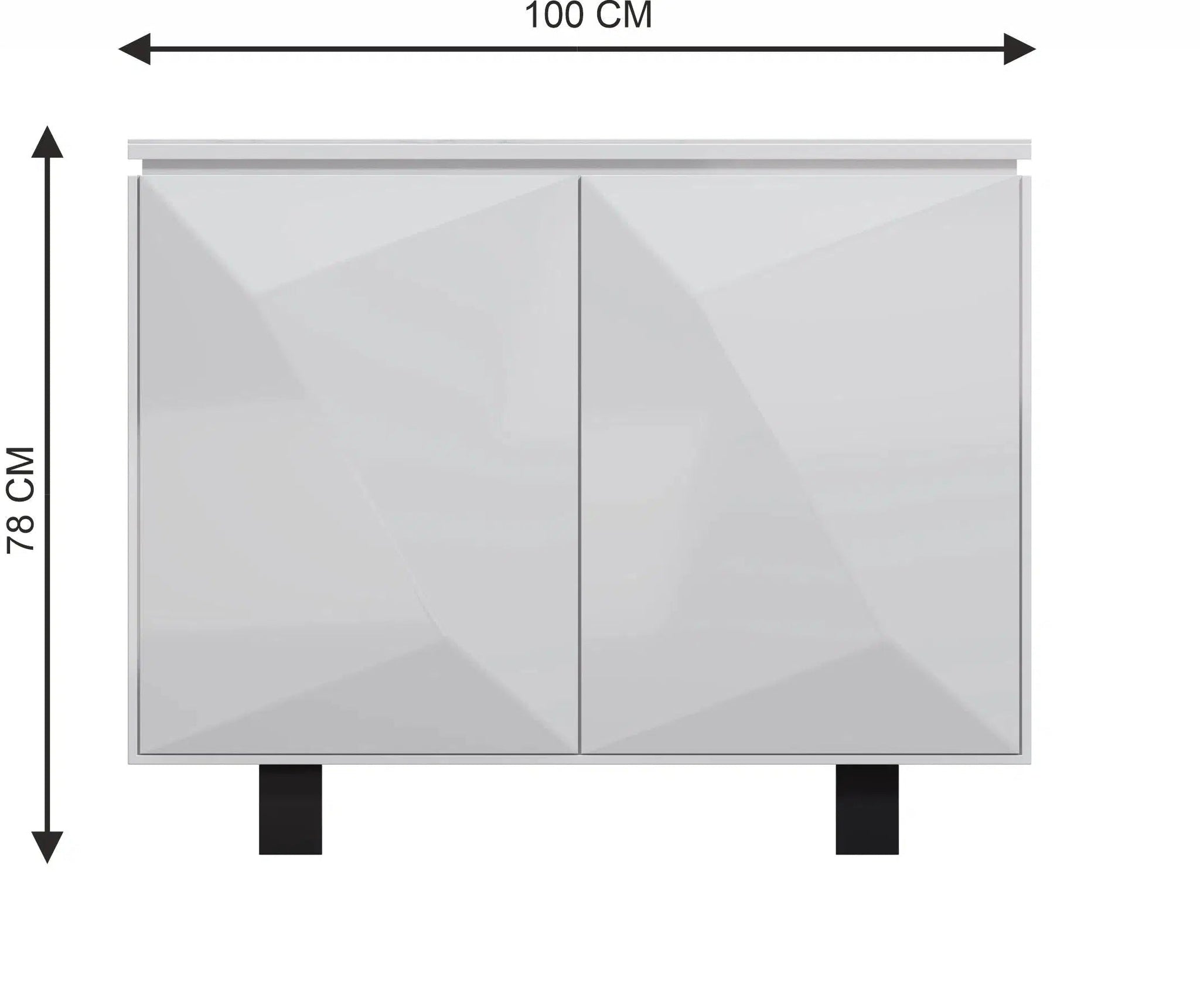 Esme Medium Sideboard - Grey