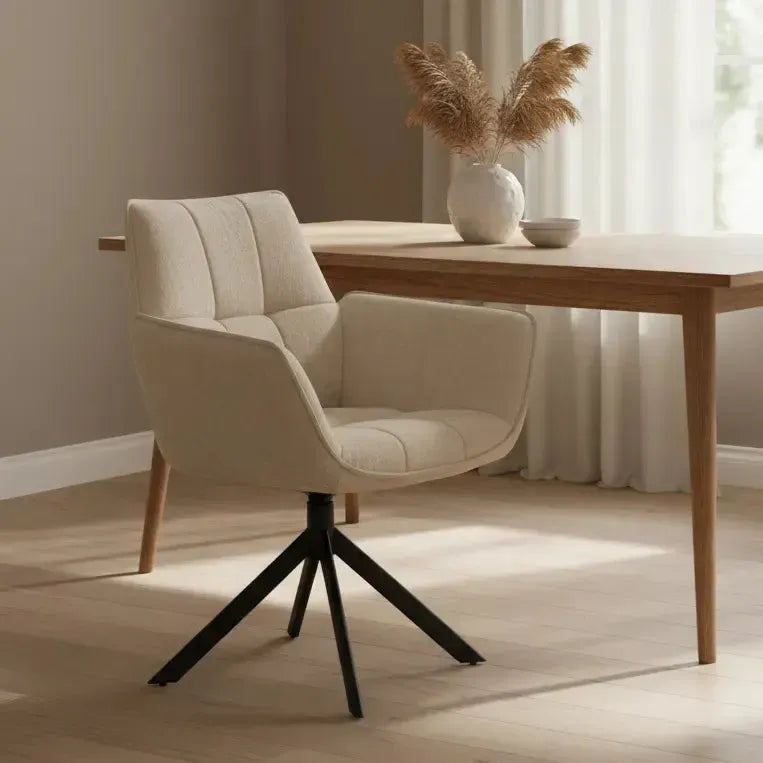 Evander - Beige Dining Chair