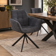 Evander - Dining Chair - Black