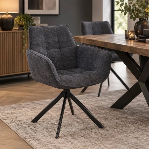 Evander - Dining Chair - Black