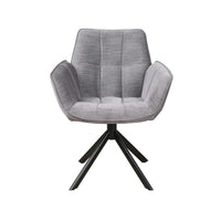 Evander - Dining Chair- Dark Grey