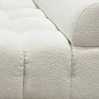 Evara Corner Modular Sofa & Footstool - Bobble Ivory