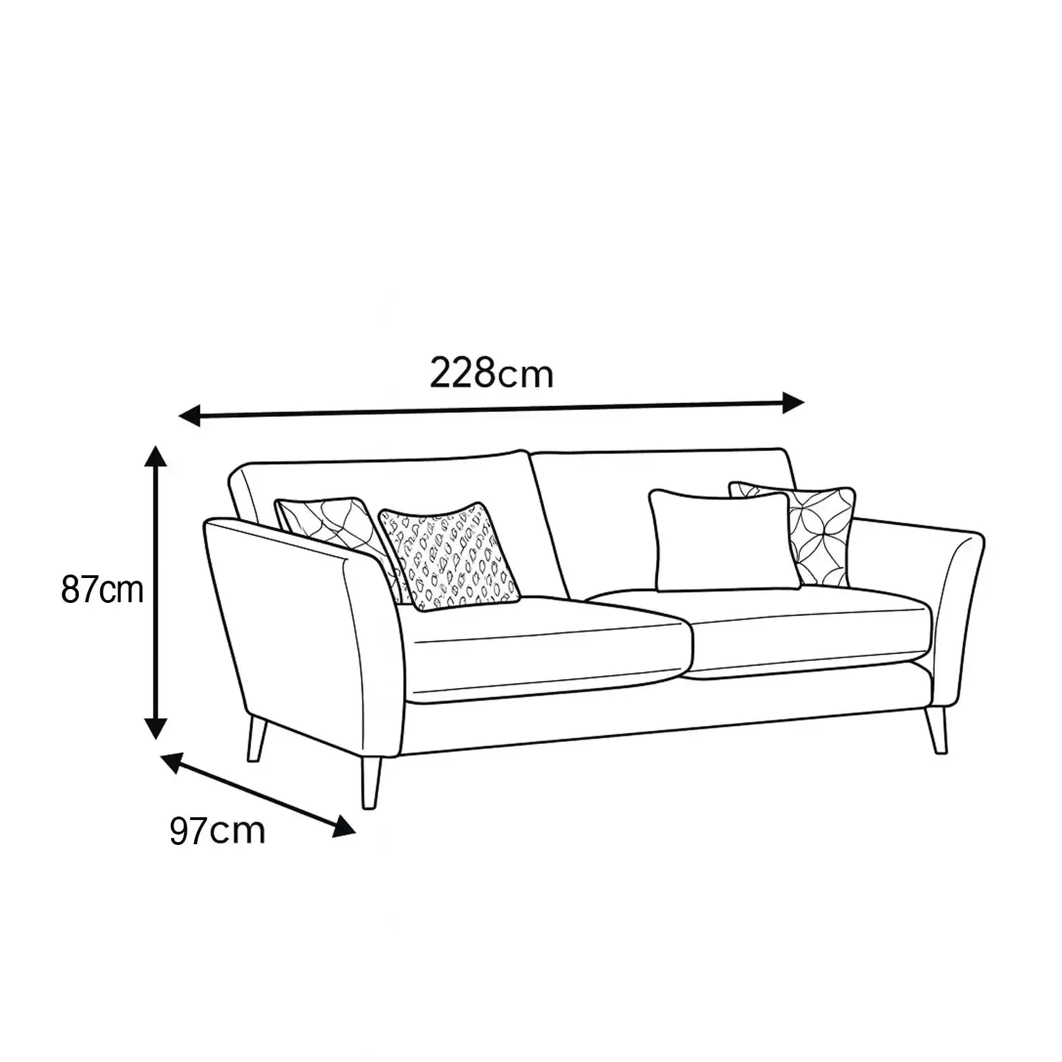 Fallon - 3 Seater Sofa