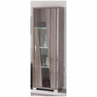 Fascino - Glass Cabinet 1 Door + LED