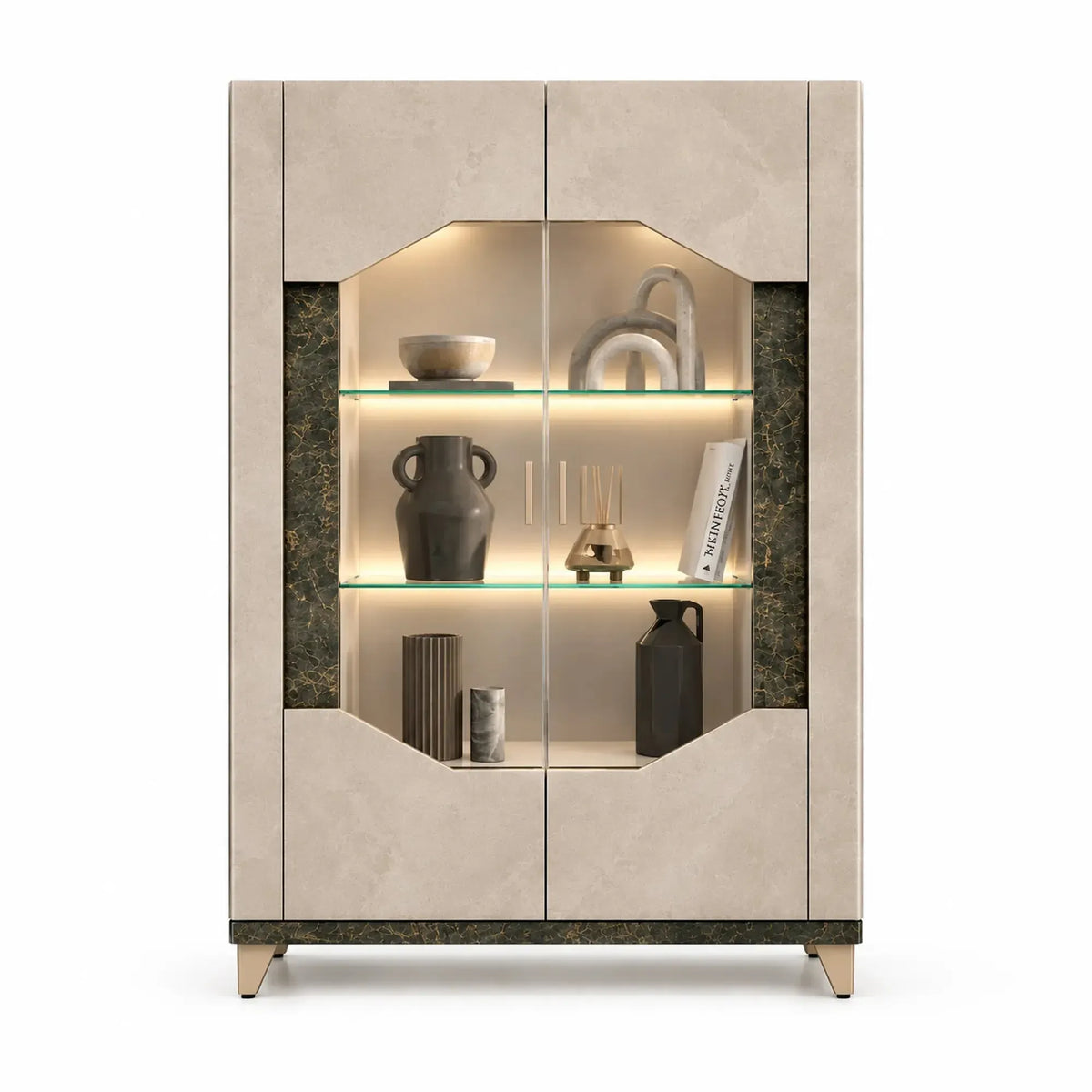 Fedele - Glass Cabinet 2 Door
