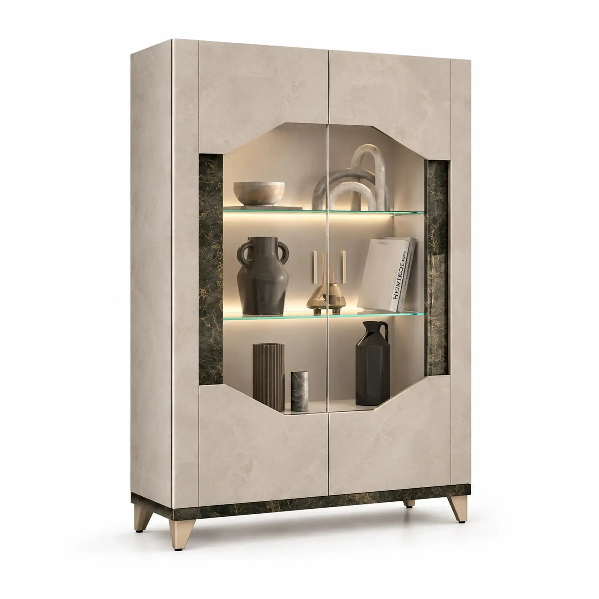 Fedele - Glass Cabinet 2 Door