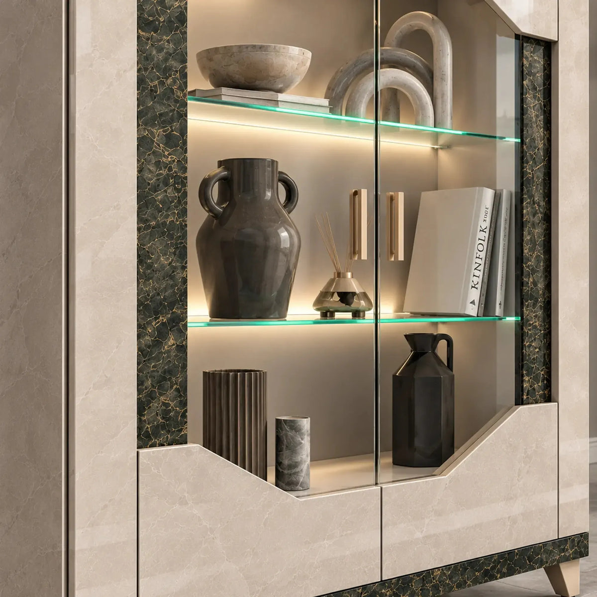 Fedele - Glass Cabinet 2 Door