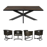 Felix Dining Table & Jackson Dining Chair Set