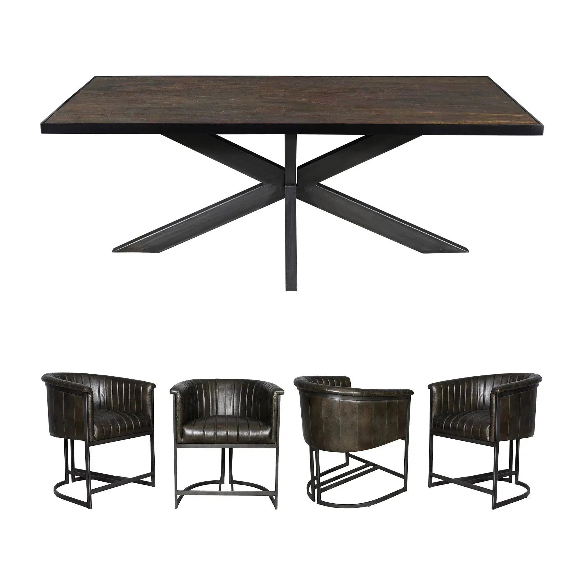 Felix Dining Table & Jackson Dining Chair Set