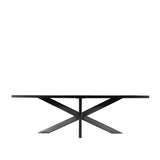 Felix - Large Dining Table Metal Nero 240cm