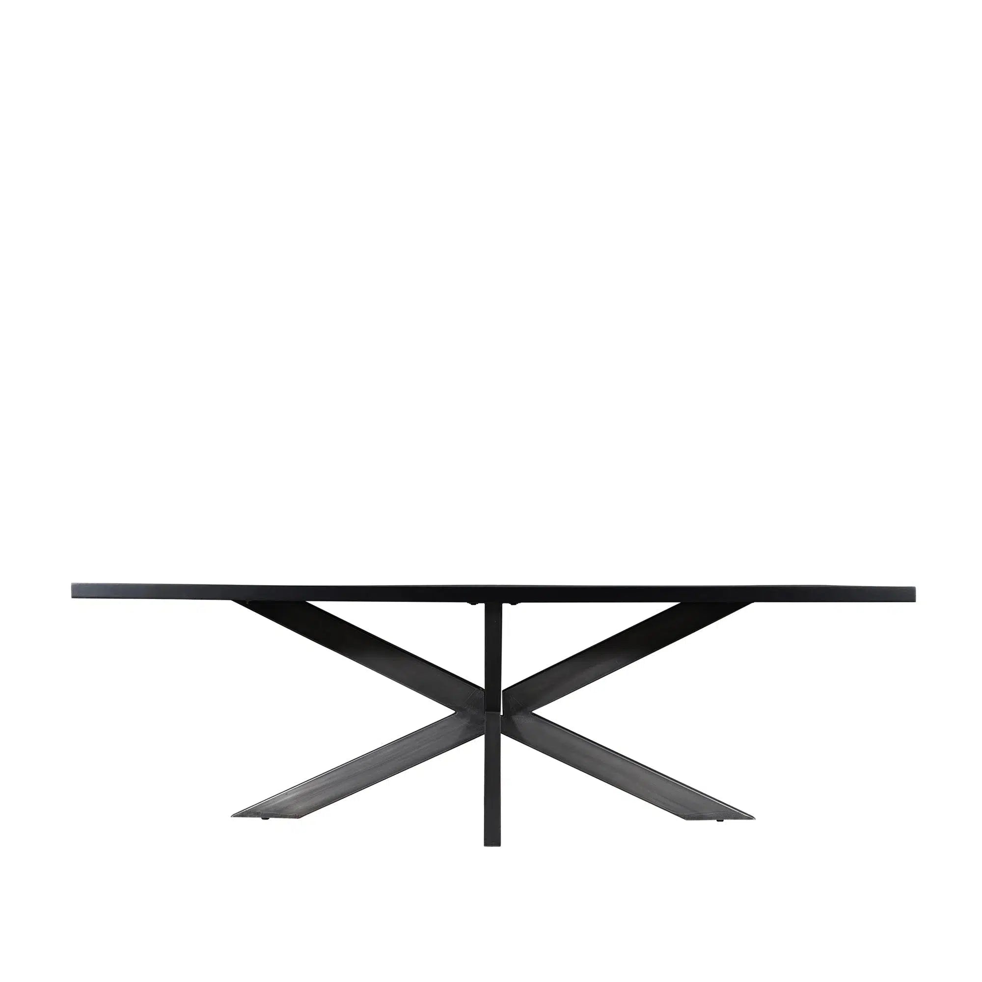 Felix - Large Dining Table Metal Nero 240cm